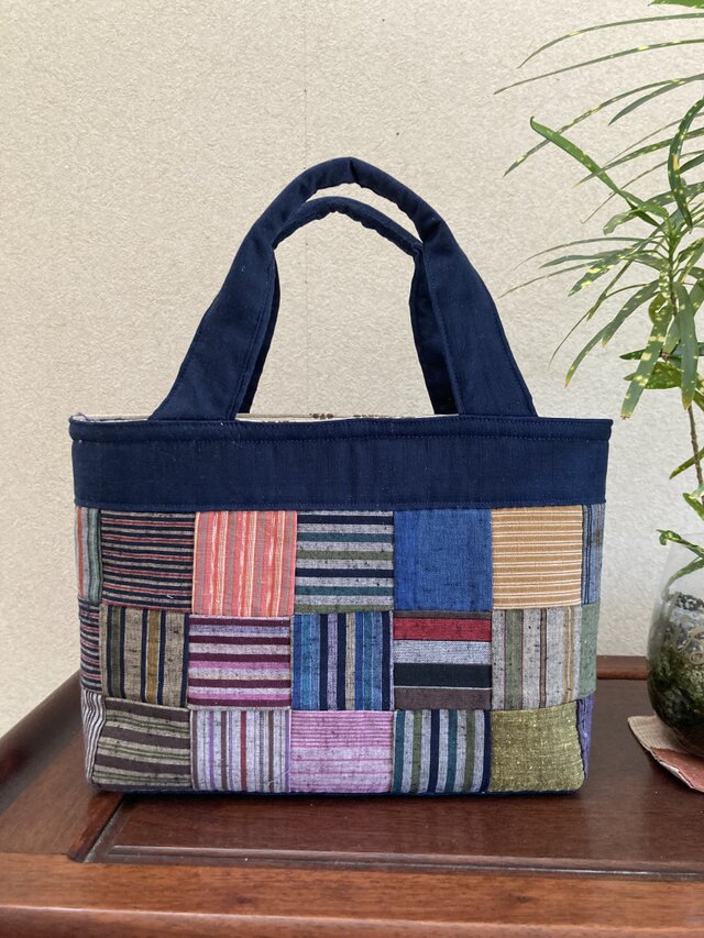 No. 399  浜松綿紬のトートバッグ