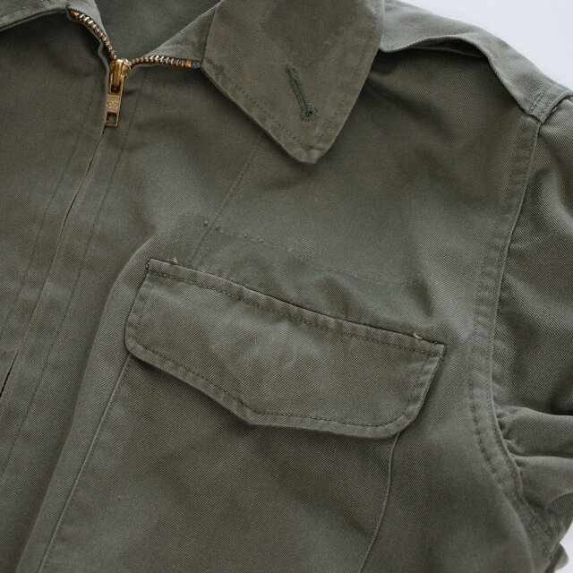 65式 自衛隊 作業服ジャケット 上衣 防衛庁PX品 推定 ジャパン