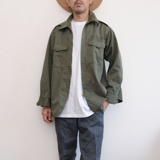 極美品・希少★陸上自衛隊 65式作業服 官給品 1982年製　ミリタリー 65式 自衛隊 作業服ジャケット 上衣 防衛庁PX品 推定 ジャパン