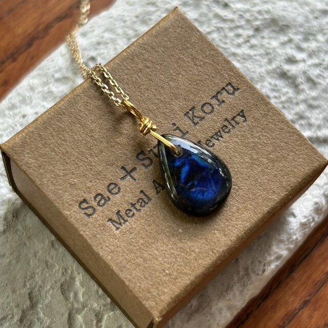 K24純金◇フィンランドの宝石◇スペクトロライト（スペクトルライト