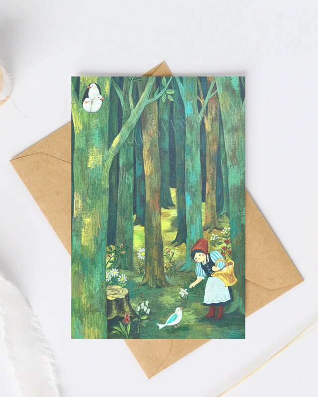 （49）赤ずきんの森　ポストカード　3枚セット