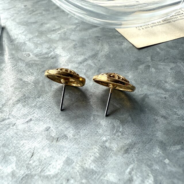 PA419-【 AVON 】エイボン・ヴィンテージピアス 1980〜90s Gold