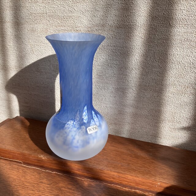 北欧＊BODA アクアブルーの花瓶/水色/ヴィンテージ花瓶 | iichi 日々の