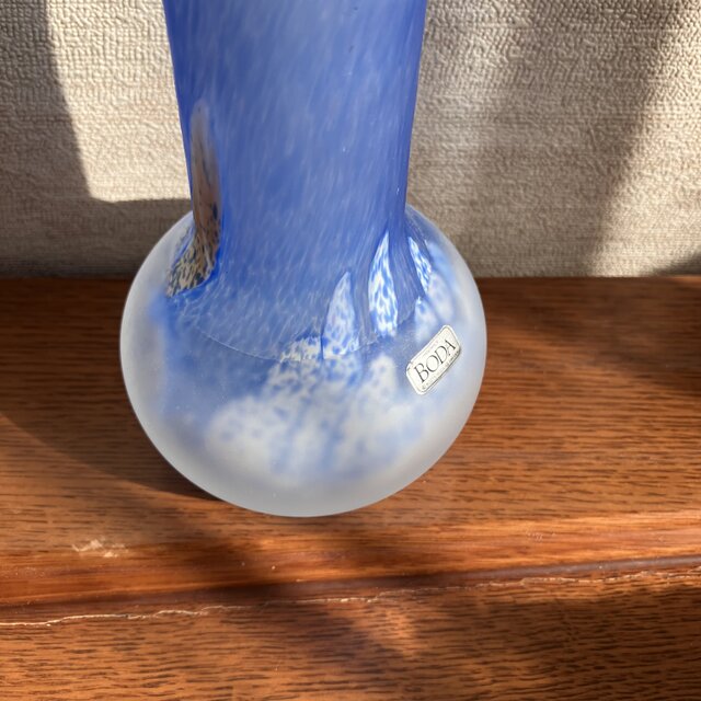 北欧＊BODA アクアブルーの花瓶/水色/ヴィンテージ花瓶 | iichi 日々の
