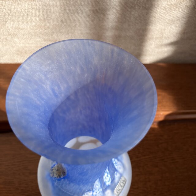 北欧＊BODA アクアブルーの花瓶/水色/ヴィンテージ花瓶 | iichi 日々の