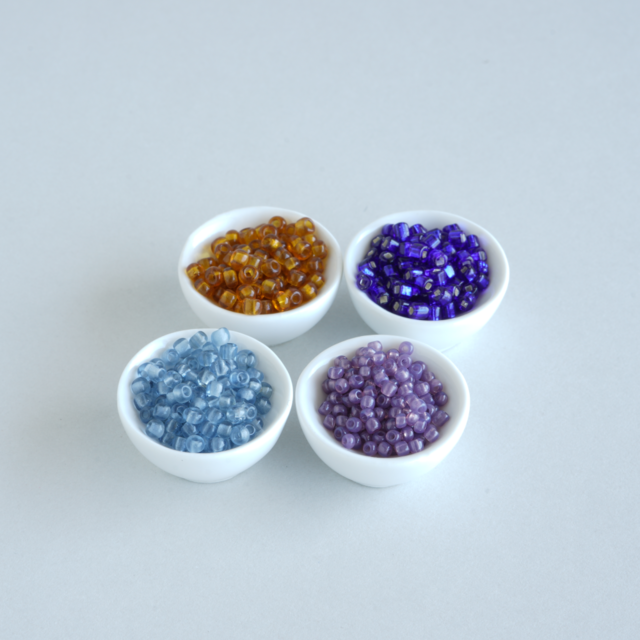 フランス製 ヴィンテージ シードビーズ セット * 夕暮れの街角*