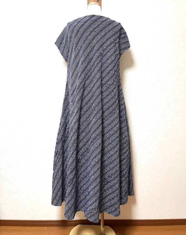 晩夏•初秋 浴衣リメイク フレンチスリーブワンピース | iichi