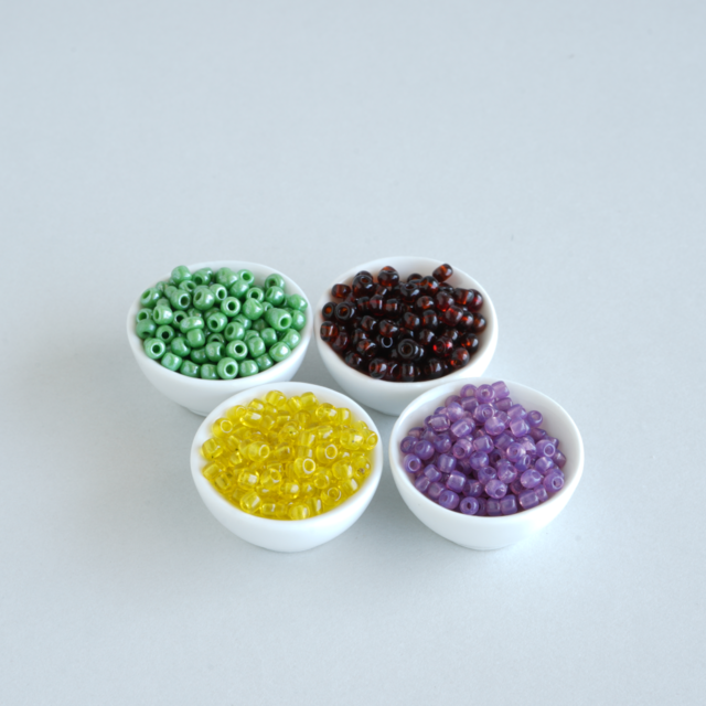 フランス製 ヴィンテージ シードビーズ セット * 冬を待つ森 *