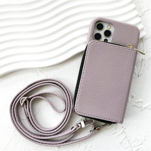 iPhone用〈5色から選べます♪〉 iPhone17Pro/16e ストラップ付き 財布機能付き スマホケース