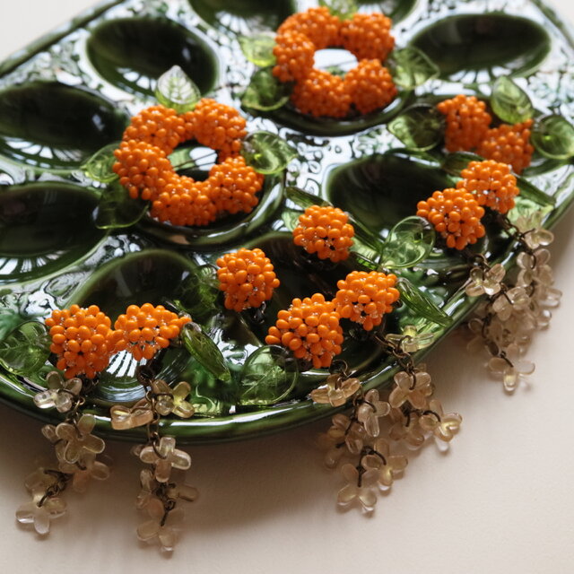 金木犀のイヤリング | iichi 日々の暮らしを心地よくするハンドメイド