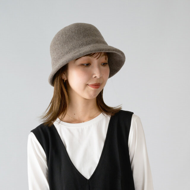 Berta2 ベルタ ウールクロッシェ YOKOI BERET モカ [YO-BR024-MO]