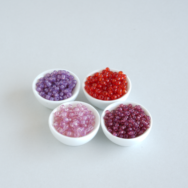 フランス製 ヴィンテージ シードビーズ セット * パリの花束 *