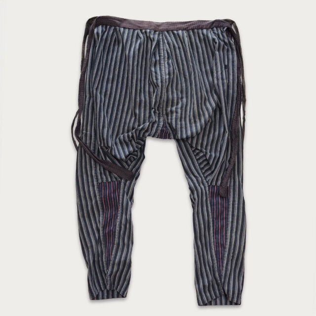 襤褸もんぺ｜野良着パンツ 木綿つぎはぎ古布 ハンドメイド