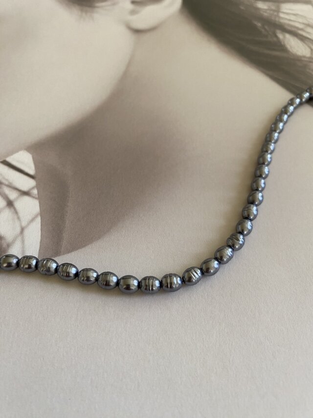 Pearls Necklaces グレーバロックパール 38.5cm(アクリル Pearls Necklaces グレーバロックパール 38.5cm(アクリル