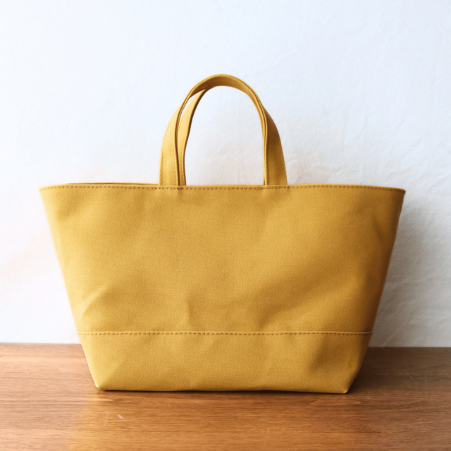 濃いハチミツ　倉敷産8号帆布使用バスケット横【受注製作】