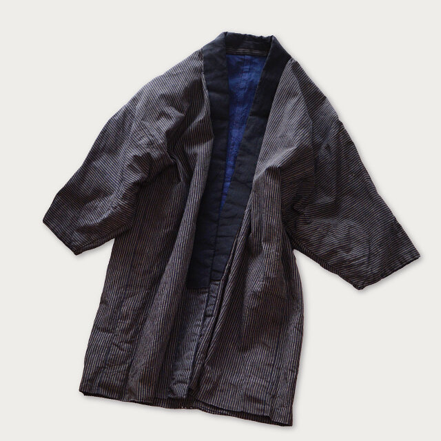 生地たっぷり♪ビンテージモスリンの襦袢　着物　野良着　japan vintage 面白柄 男物襦袢 モスリン 犬柄 アンティーク着物 昭和レトロ