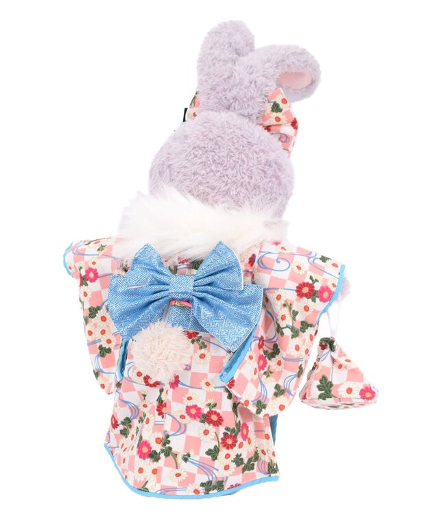 ★ステラルーSコスチューム★ファーケープ付き着物・金襴帯セット★紫・ピンク★お正月・成人式・和装ウエディング★ハンドメイド★