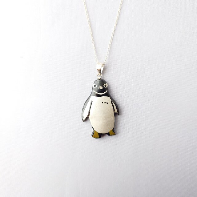 ジェンツーペンギン 漆ネックレス（sv）