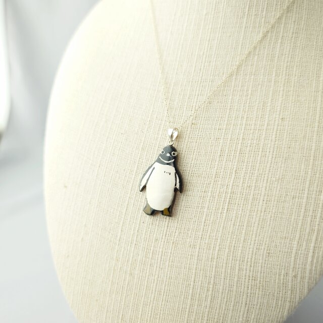 ジェンツーペンギン 漆ネックレス（sv） | iichi 日々の暮らしを