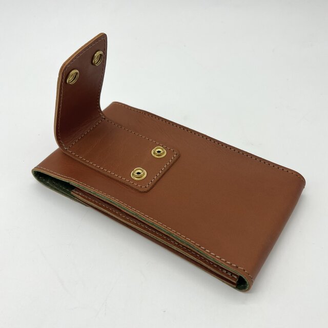 ハンドメイドレザーベルトポーチ シザーケースを参考にしたソフトレザーのベルトポーチ「革鞄の