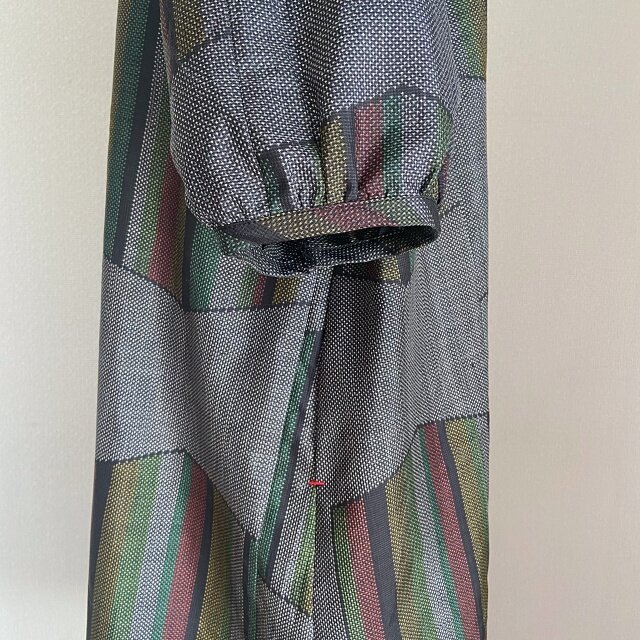 大島紬リメイク カシュクール Aラインワンピース | iichi 日々の暮らし