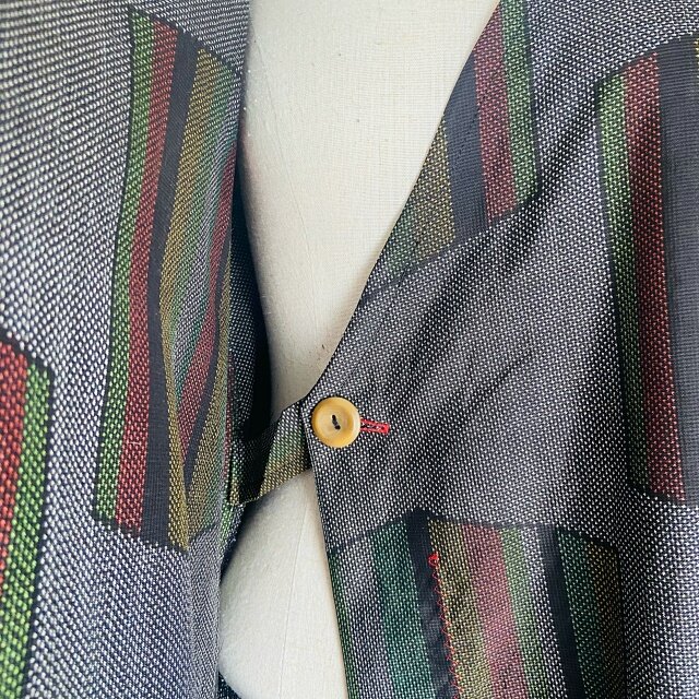 大島紬リメイク カシュクール Aラインワンピース | iichi 日々の暮らし