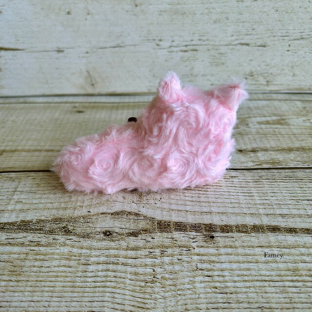 大人かわいい♡くつろぎ猫ちゃんぬいぐるみ(ピンク) エコファー