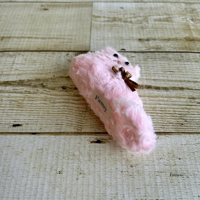 大人かわいい♡くつろぎ猫ちゃんぬいぐるみ(ピンク) エコファー