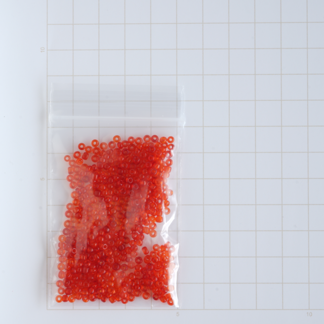 (9g) フランス製 ヴィンテージ シードビーズ 8/0 ダークオレンジ