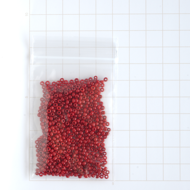 (9g) フランス製 ヴィンテージ シードビーズ 9/0 ダークレッド