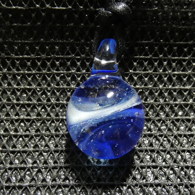 風の色NO.299（ガラス、とんぼ玉、一点物、伝統工芸、風、ネックレス）