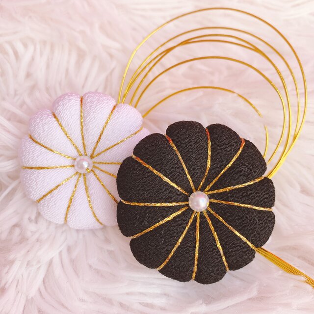 morico☺︎様髪飾りorder page♡ 梅の花☆菊の花☆3点セット☆お祭り髪飾り☆水引髪飾り☆七五三髪飾り