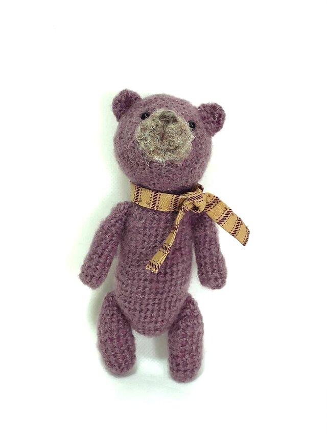 薄紫色のベア (あみぐるみ)