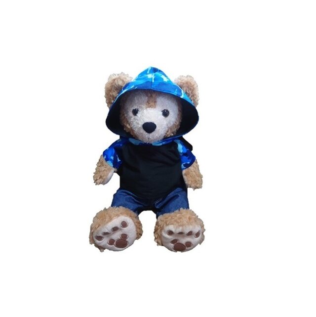 ダッフィー シェリーメイ コスチューム 単品 Ｓサイズ 耳開き パーカー Tシャツ (ブラック) (FELICE-Ｄ6)