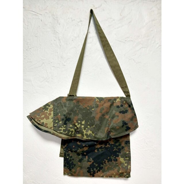 ドイツ軍BW迷彩テントシートショルダーバッグ カモフラージュバッグ