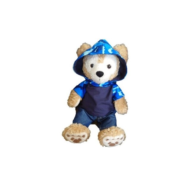 ダッフィー シェリーメイ コスチューム 単品 Ｓサイズ 耳開き パーカー Tシャツ (ネイビー) (FELICE-Ｄ10)