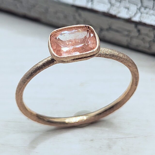 陽光の指輪＊oregon sun stone＊K10 ring
