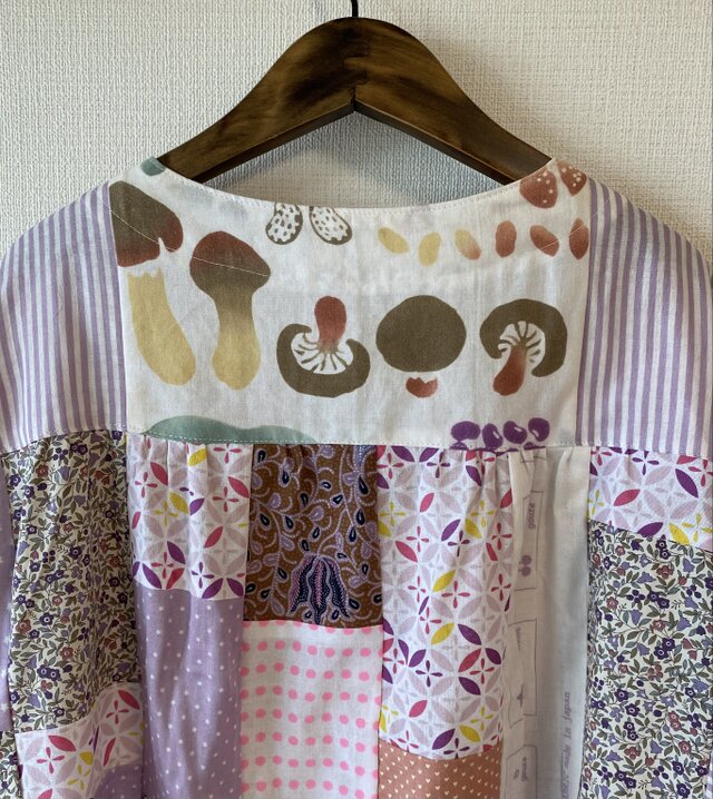 ピンク×紫Pスモック | iichi 日々の暮らしを心地よくするハンドメイド