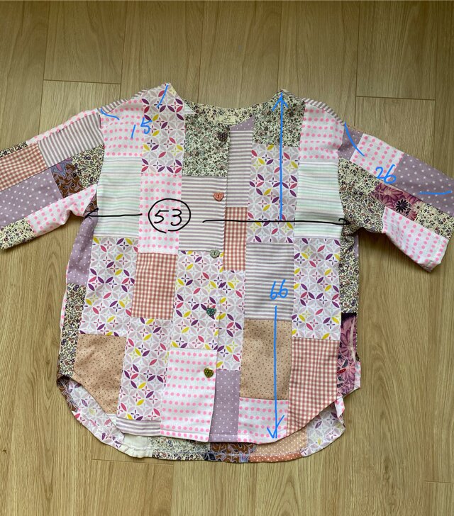 ピンク×紫Pスモック | iichi 日々の暮らしを心地よくするハンドメイド