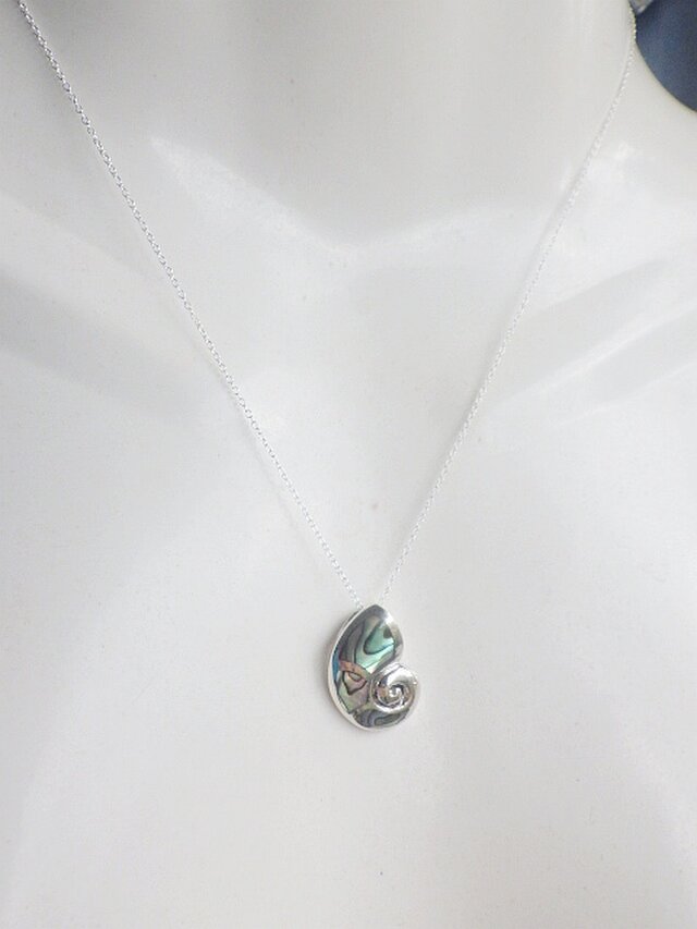 Snail＊Pauashell and Silver 925 シルバー925とパウアシェルの巻貝 