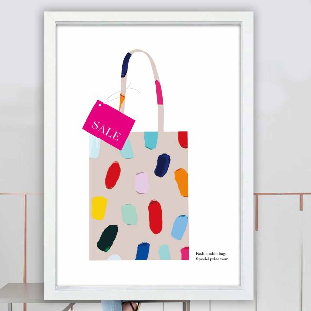 SALE　バッグ　送料無料 　イラスト　A4〜A0　ポスター　アートポスター　アート/sei検索新着順　2776