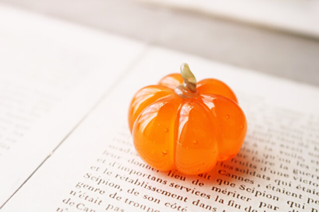 小さめかぼちゃ　ガラス細工　ミニチュア 小さめかぼちゃ ガラス細工 ミニチュア 小さめかぼちゃ ガラス