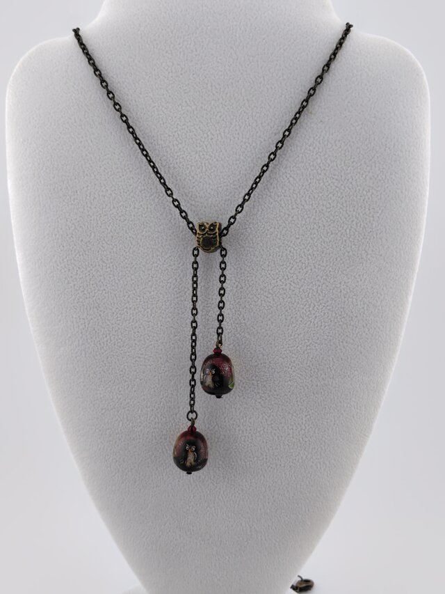 ふくろうのスライドネックレス