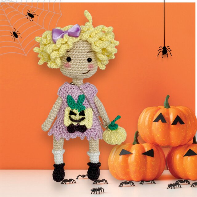 あみぐるみ・ドールチャームꕤねじりヘアの愛ちゃん