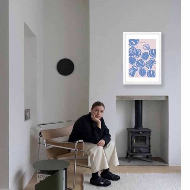 スカンジナビアカラー 植物 送料無料 イラスト A4〜A0 ポスター アート