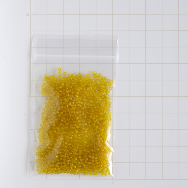 (9g) フランス製 ヴィンテージ シードビーズ 12/0 トランスパラントイエロー