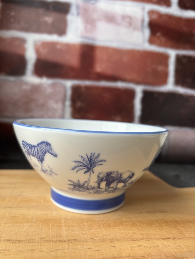 サファリ　アニマル　茶碗　飯碗