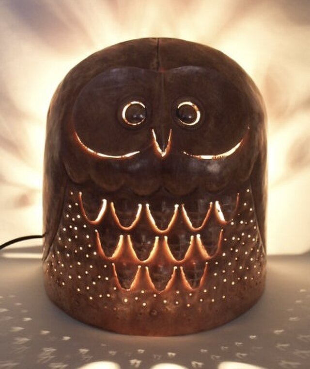 美品 ふくろう 梟 フクロウ アンティークランプ ふくろうランプ | iichi 日々の暮らしを心地よくするハンドメイドや