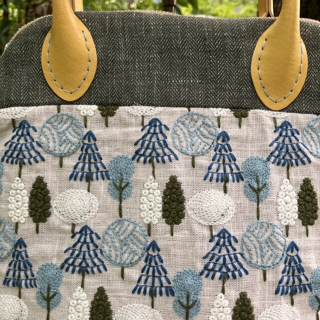ハンドメイド　よくばりマルシェのミニボストン ハンドメイド よくばりマルシェのミニボストン
