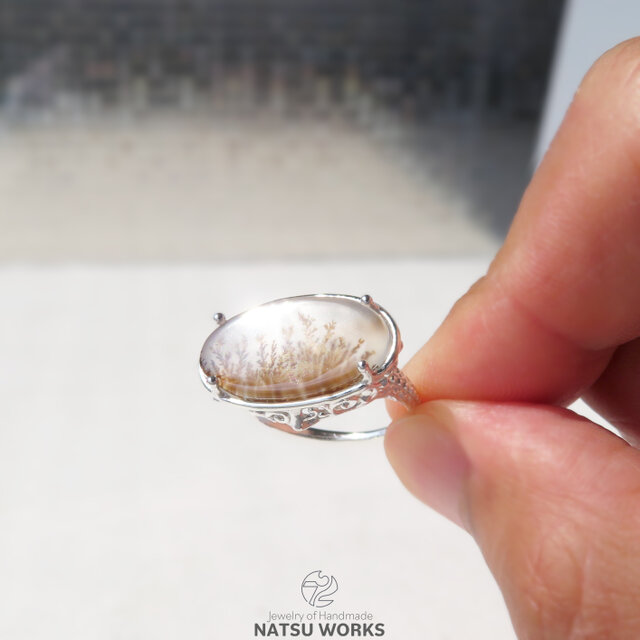 デンドリティック　アゲートリング デンドリティック アゲートリング / Dendritic Agate Ring 5b
